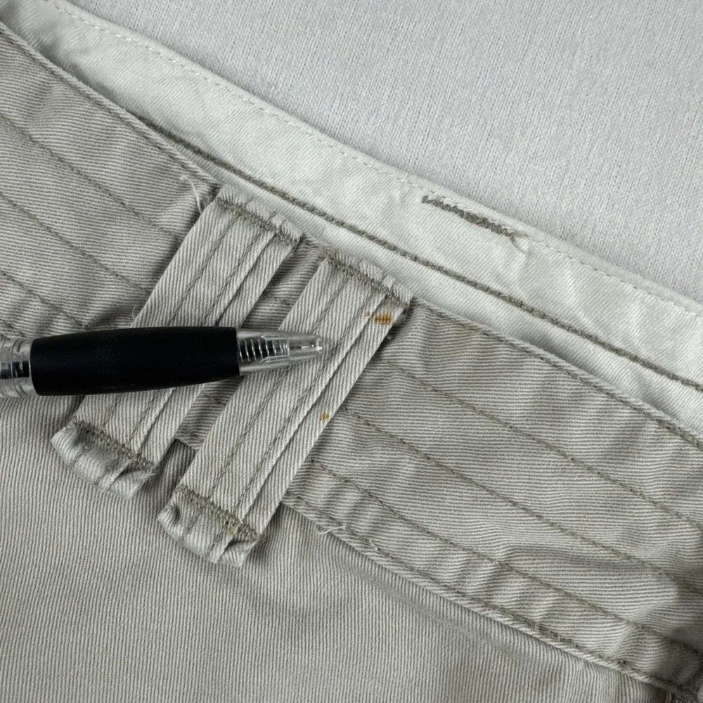 Polo Ralph Lauren Mens Beige Baggy Cargo Shorts Sz 40, 90s y2K Utility Military
